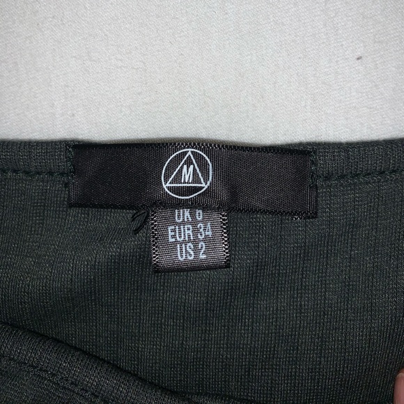 Forest Green Square Neck Bodysuit - Picture 2 of 2